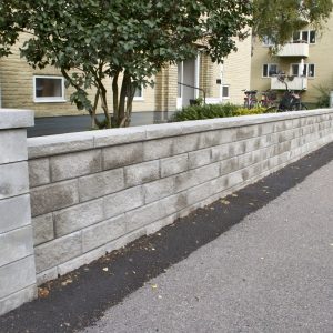 Megaloc Grå mur forstøtningsmur Støttemur